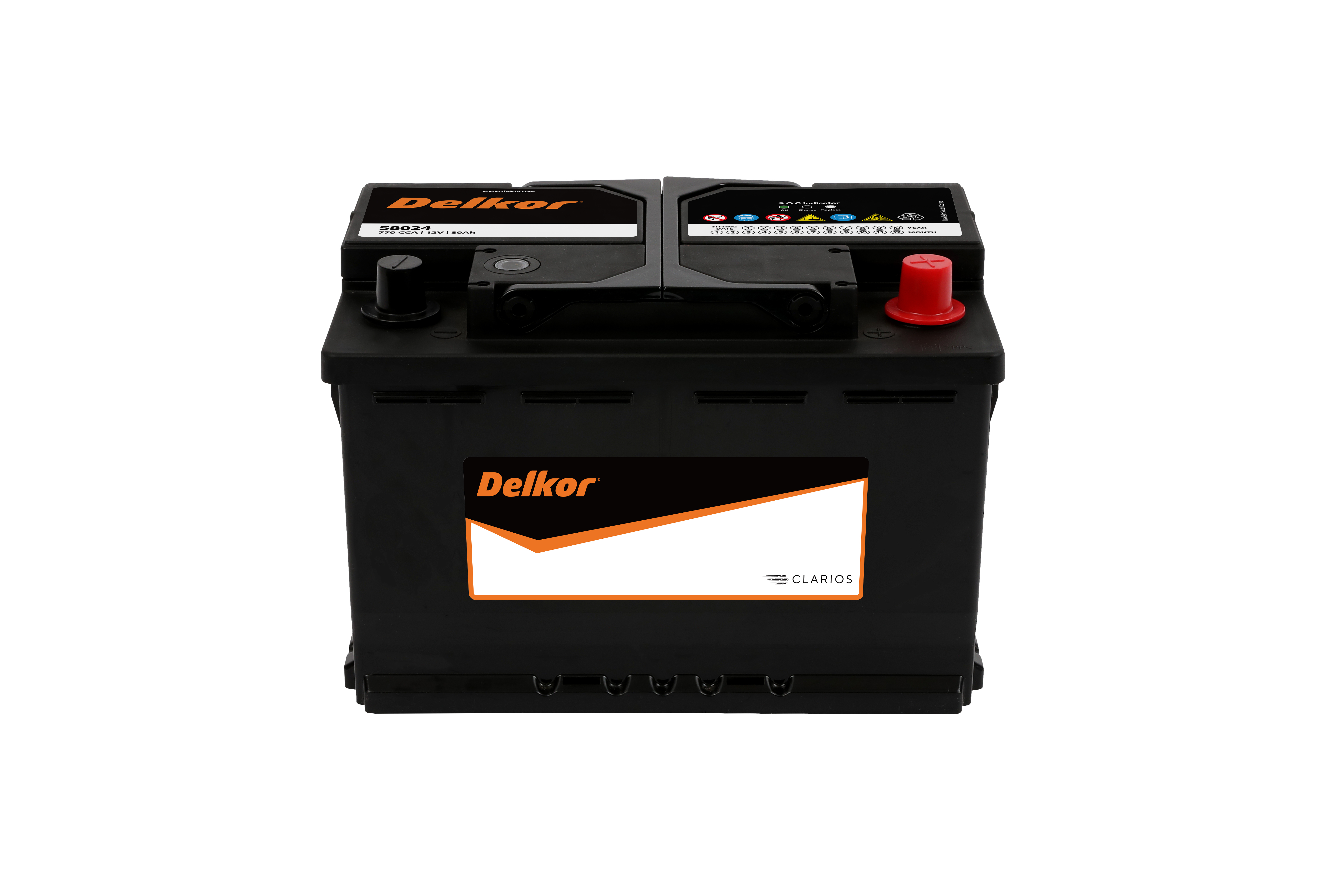 Battery Delkor 58024 (LN3) (Maintenance Free Type) 12V 80Ah